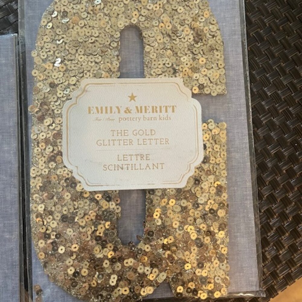 Pottery Barn Emily Meritt Decorative Sequin Letter G